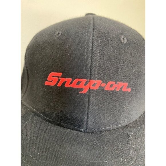 Snap-On Tools Hat Cap Black Denim Jean Material Adjustable - Picture 2 of 9